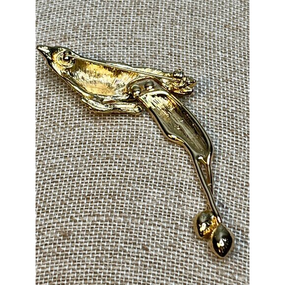 NOLAN MILLER Avalon Bird Of Paradise Brooch Diamanté Crystal Jewelry Present Bir - Picture 8 of 12